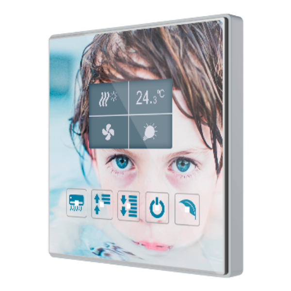 Zennio - Square TMD Display 5 Boutons