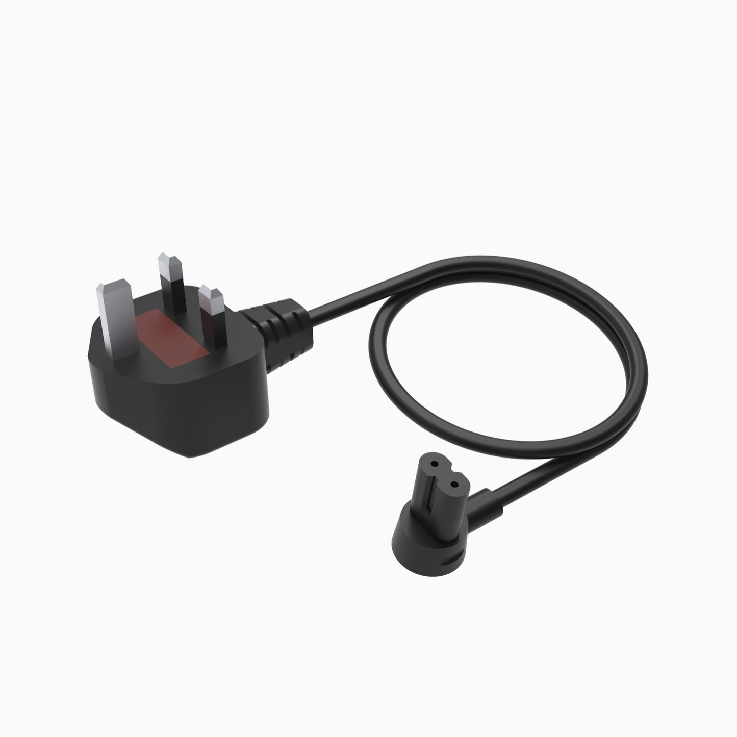 Câble alimentation court 0.35m Noir