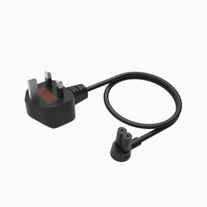 Câble alimentation court 0.35m Noir