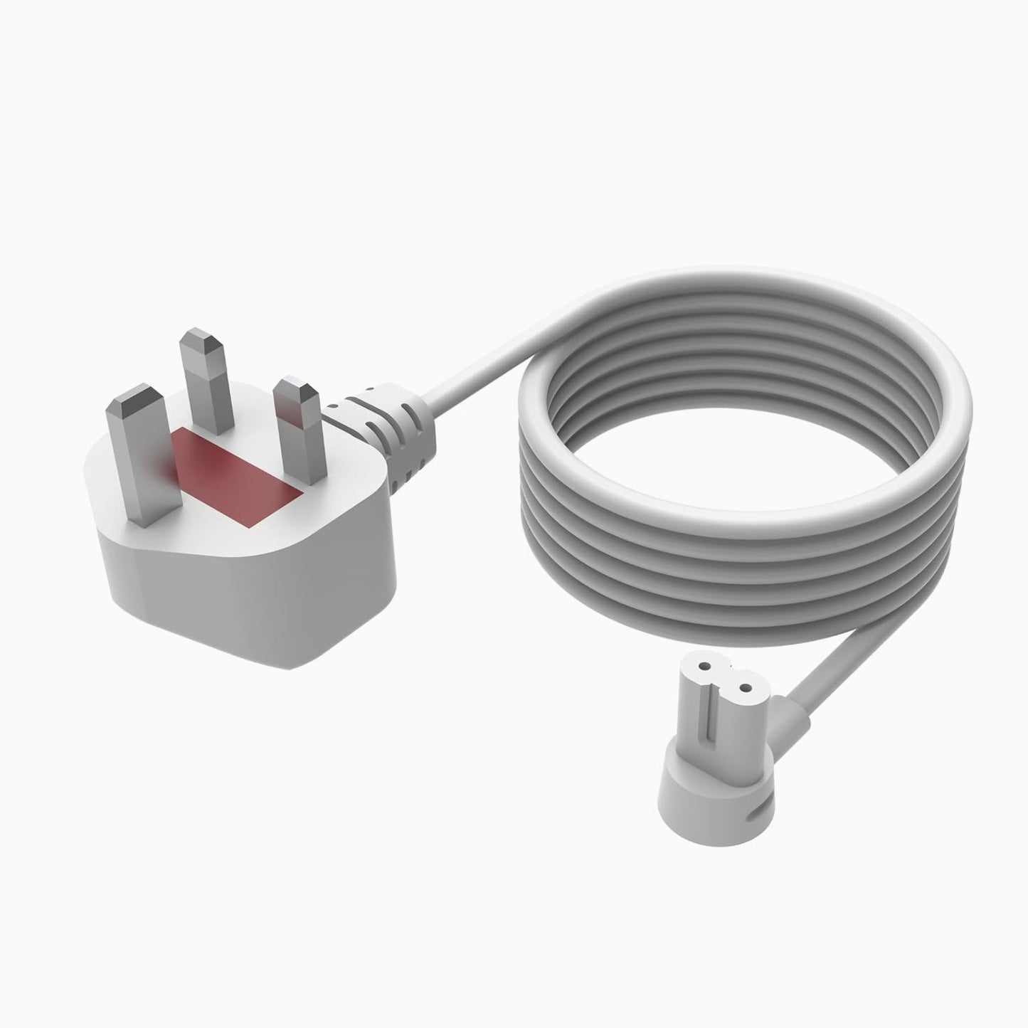 Câble alimentation long 5m Blanc